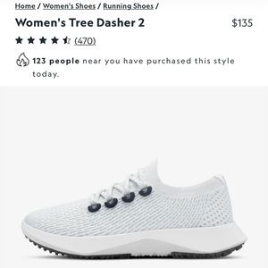 NEW womens AllBirds Tree Dasher 2 Sneakers!